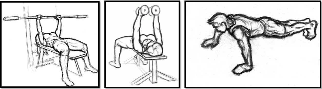 упражнения для груди для женщин