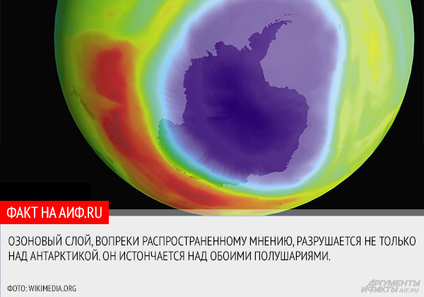 Любопытные факты об озоновом слое Земли и его разрушении