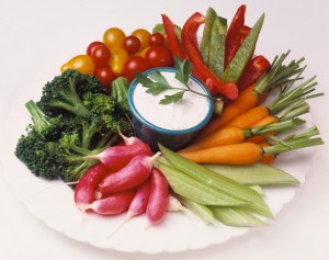 Vegetable Tray --- Image by © Envision/Corbis