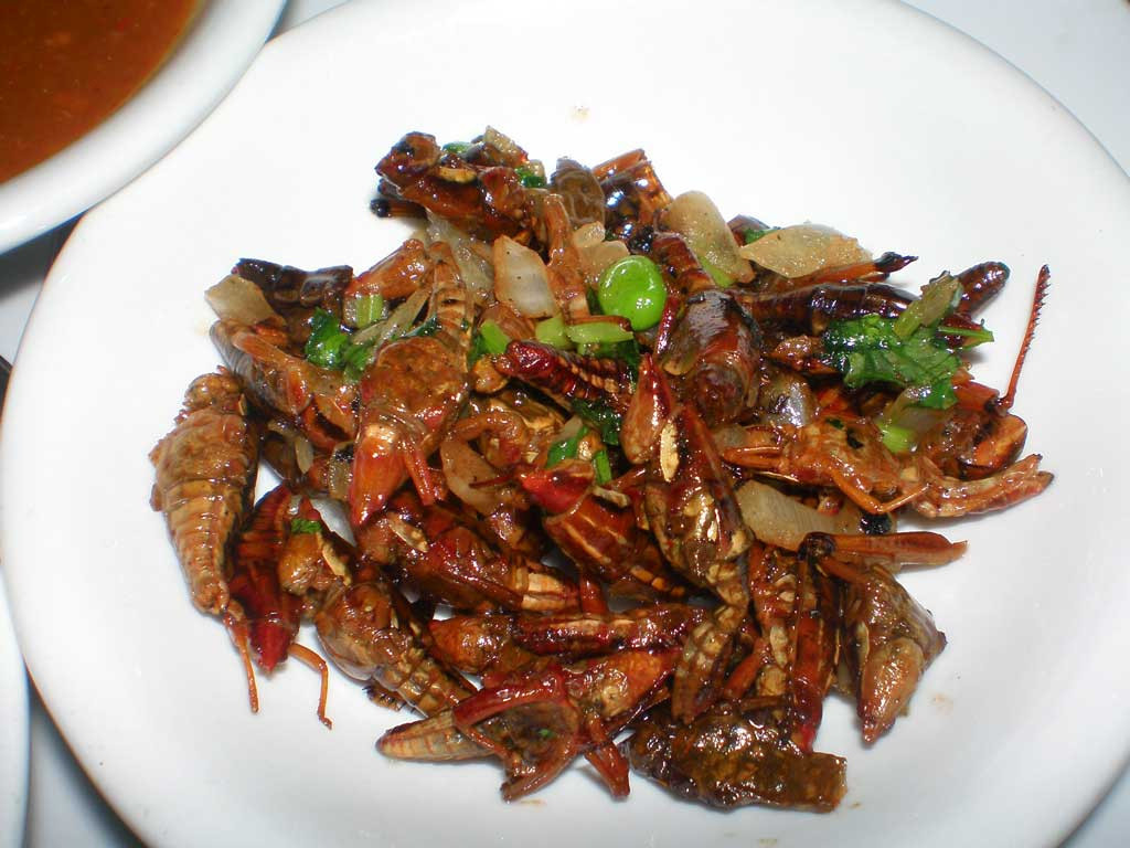 Юго-Восточной Азии насекомых едят