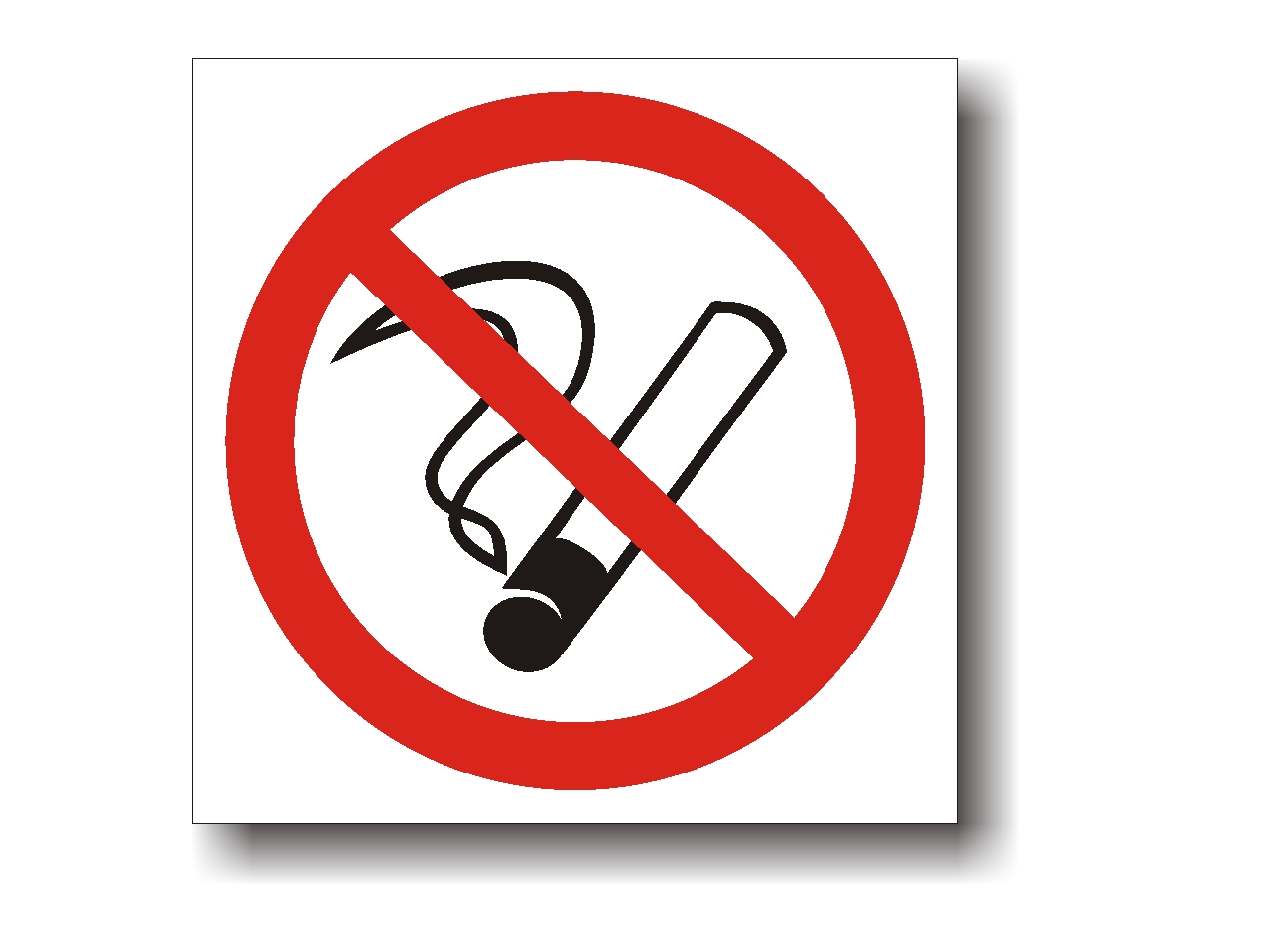 табличка "курение запрещено"