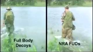 Видеопрезентация складных полноразмерных чучел для охоты "NRA FUD"